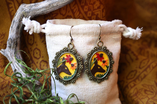 Doe Earrings | Dangle Earrings | Cottage Core Accessory