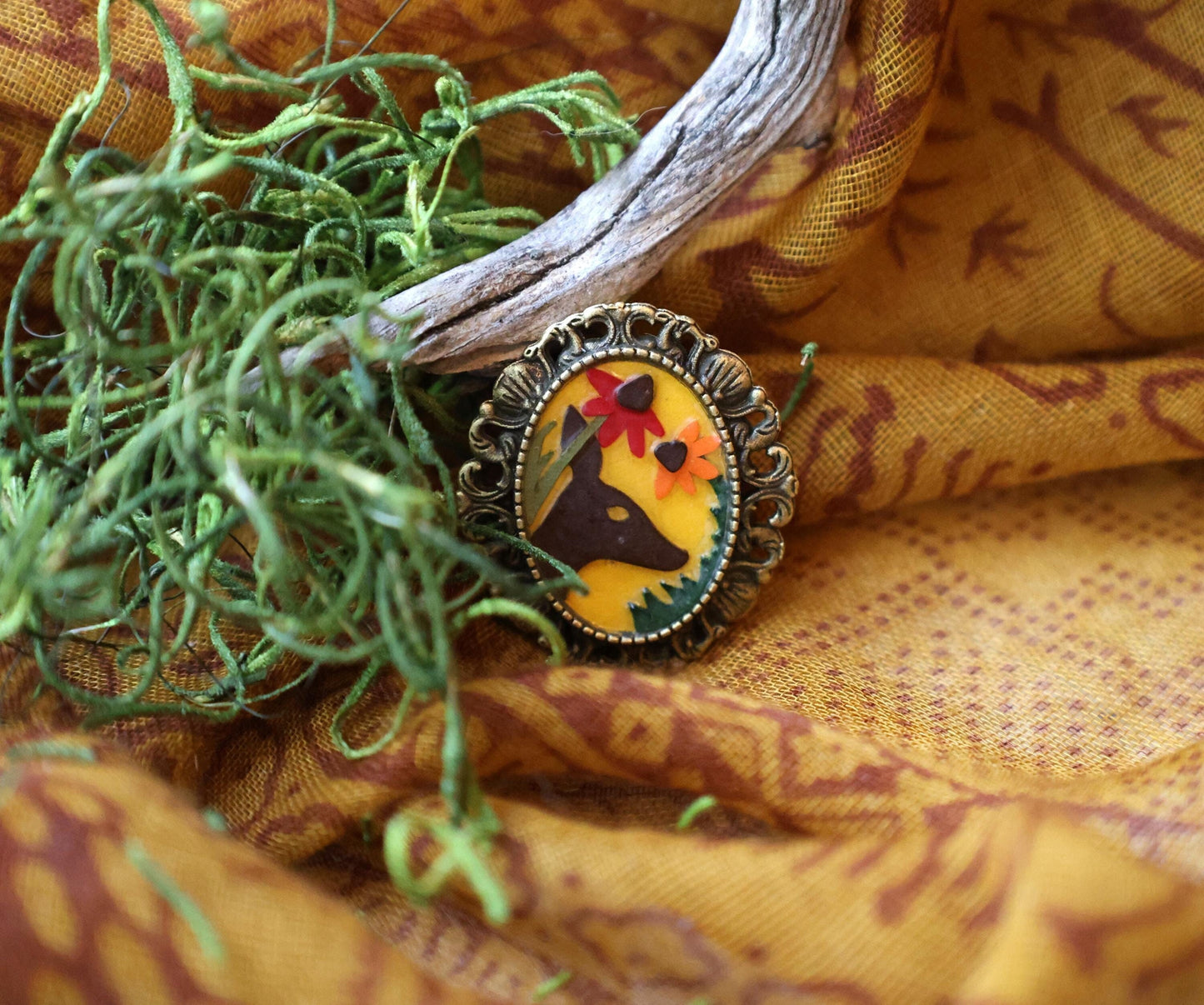 Broche de ciervo | Pin | Cottage Core