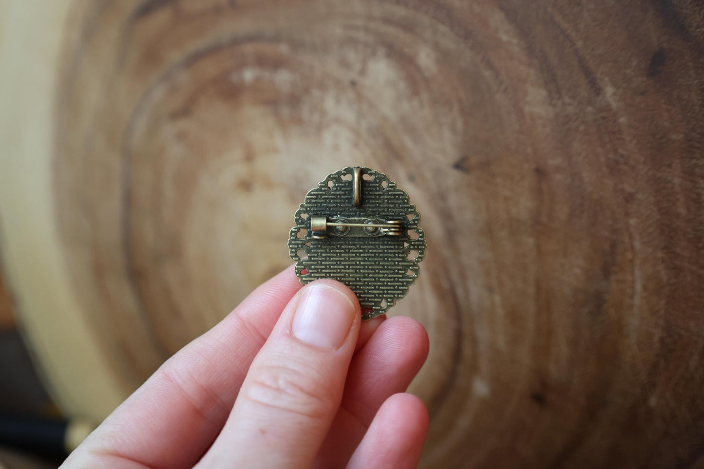 Dark Owl Brooch | Pin | Cottage Core Accessory