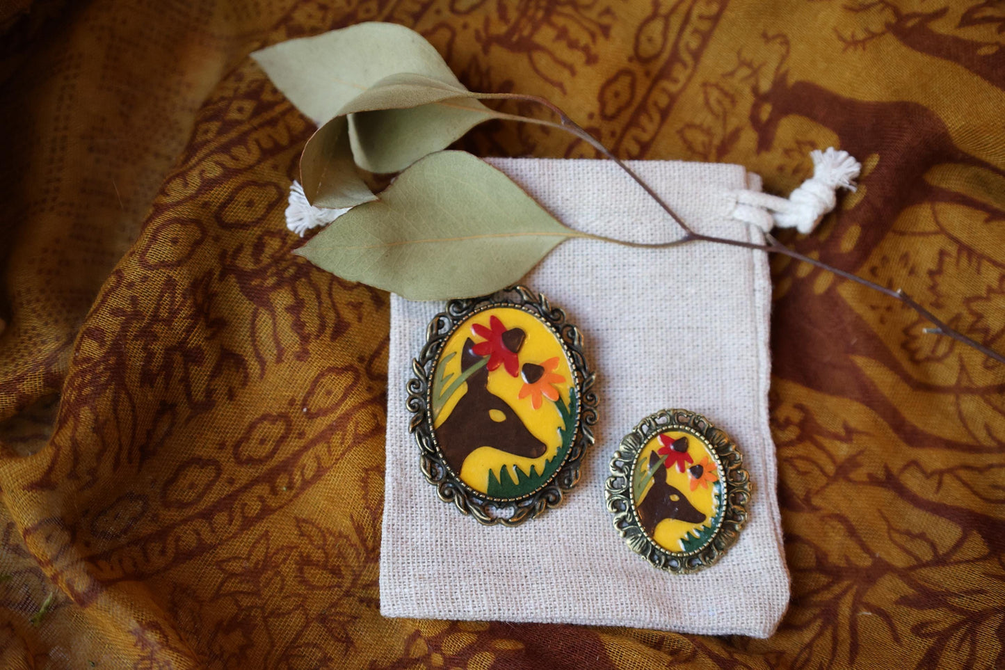 Broche de ciervo | Pin | Cottage Core