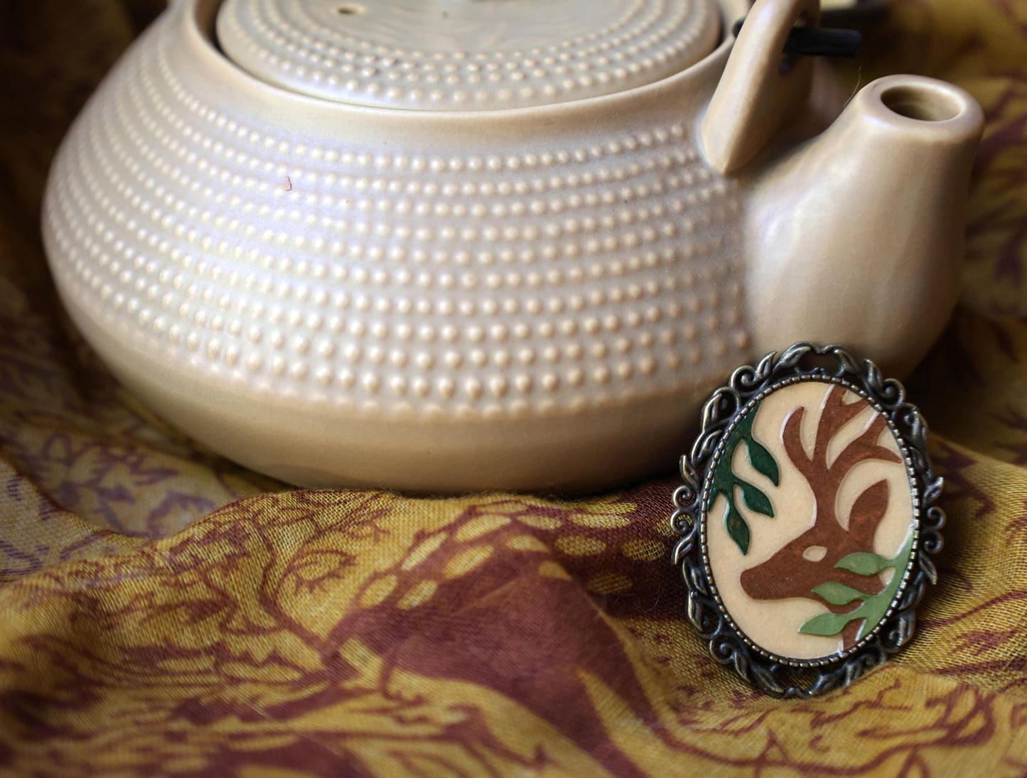 Broche de ciervo grande | Pin | Accesorio Cottage Core